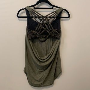 Olive green/camo lululemon bra/tank top!